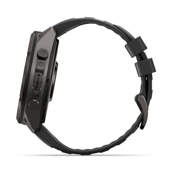 Garmin Fenix 9 Pro - 51mm Tytanowy w kolorze Carbon Gray z powłoką (DLC) z silikonowym paskiem w kolorze Black / Pebble Gray [010-04337-16] (13)