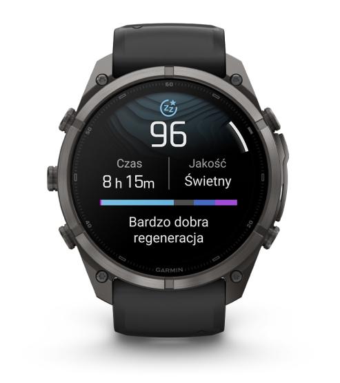 Garmin Fenix 9 Pro - 51mm Tytanowy w kolorze Carbon Gray z powłoką (DLC) z silikonowym paskiem w kolorze Black / Pebble Gray [010-04337-16] (15)