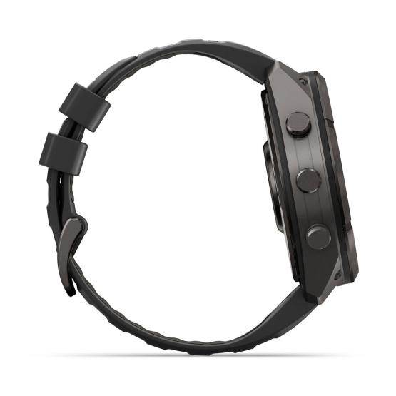 Garmin Fenix 9 Pro inReach - 51mm Tytanowy w kolorze Carbon Gray z powłoką (DLC) z silikonowym paskiem w kolorze Black / Pebble Gray [010-04337-11] (5)