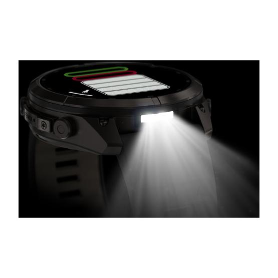 Garmin Fenix 9 Pro inReach - 51mm Tytanowy w kolorze Carbon Gray z powłoką (DLC) z silikonowym paskiem w kolorze Black / Pebble Gray [010-04337-11] (12)