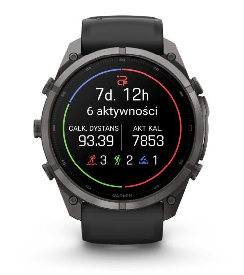 Garmin Fenix 9 Pro inReach - 51mm Tytanowy w kolorze Carbon Gray z powłoką (DLC) z silikonowym paskiem w kolorze Black / Pebble Gray [010-04337-11] (17)