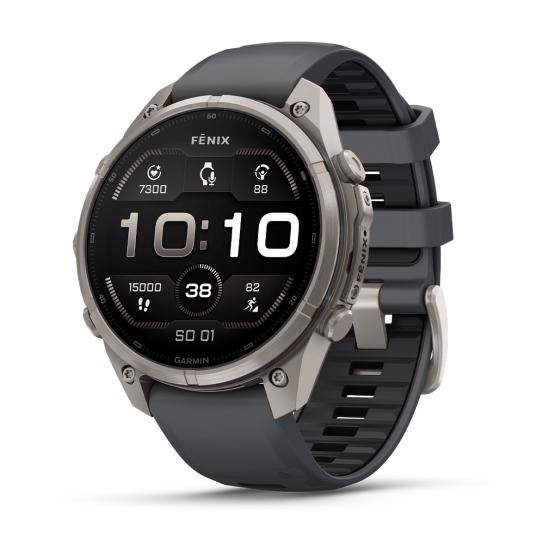 Garmin Fenix 9 Pro - 47mm Tytanowy z silikonowym paskiem w kolorze Graphite / Black [010-04336-26] (1)