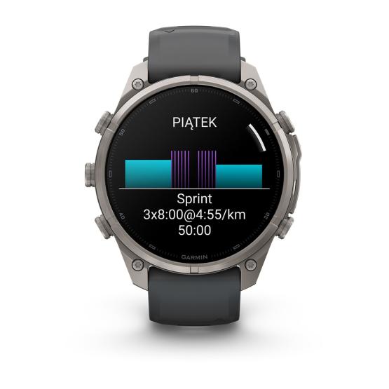 Garmin Fenix 9 Pro - 47mm Tytanowy z silikonowym paskiem w kolorze Graphite / Black [010-04336-26] (5)