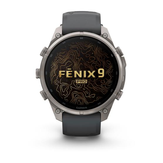 Garmin Fenix 9 Pro - 47mm Tytanowy z silikonowym paskiem w kolorze Graphite / Black [010-04336-26] (8)