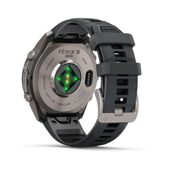 Garmin Fenix 9 Pro inReach - 47mm Tytanowy z silikonowym paskiem w kolorze Graphite / Black [010-04336-21] (12)