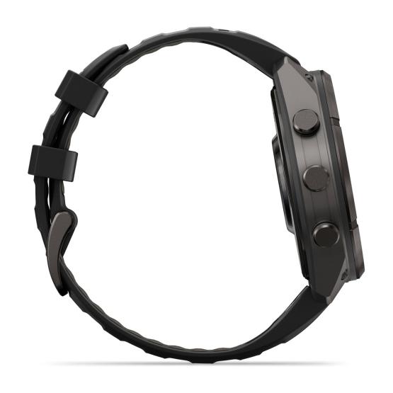 Garmin Fenix 9 Pro - 47mm Tytanowy w kolorze Carbon Gray z powłoką (DLC) z silikonowym paskiem w kolorze Black / Pebble Gray [010-04336-16] (9)