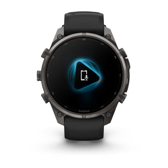Garmin Fenix 9 Pro - 47mm Tytanowy w kolorze Carbon Gray z powłoką (DLC) z silikonowym paskiem w kolorze Black / Pebble Gray [010-04336-16] (10)