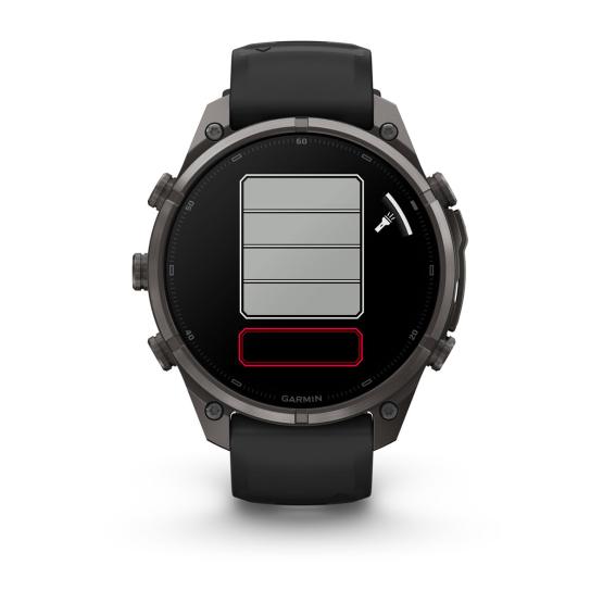 Garmin Fenix 9 Pro - 47mm Tytanowy w kolorze Carbon Gray z powłoką (DLC) z silikonowym paskiem w kolorze Black / Pebble Gray [010-04336-16] (11)