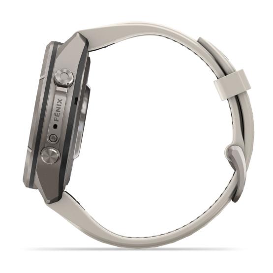 Garmin Fenix 9 Pro - 43mm Tytanowy z silikonowym paskiem w kolorze Fog Gray / Dark Sandstone [010-04335-86] (13)