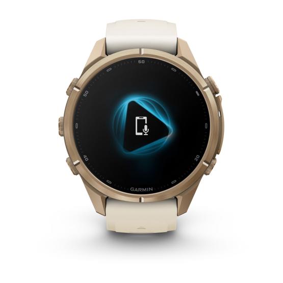 Garmin Fenix 9 Pro inReach - 43mm Tytanowy w kolorze Autumn Gold z silikonowym paskiem w kolorze Cream / French Gray [010-04335-21] (9)