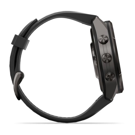 Garmin Fenix 9 Pro inReach - 43mm Tytanowy w kolorze Carbon Gray z powłoką (DLC) z silikonowym paskiem w kolorze Black / Pebble Gray [010-04335-11] (5)