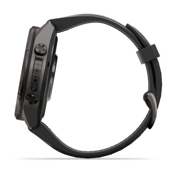 Garmin Fenix 9 Pro inReach - 43mm Tytanowy w kolorze Carbon Gray z powłoką (DLC) z silikonowym paskiem w kolorze Black / Pebble Gray [010-04335-11] (13)