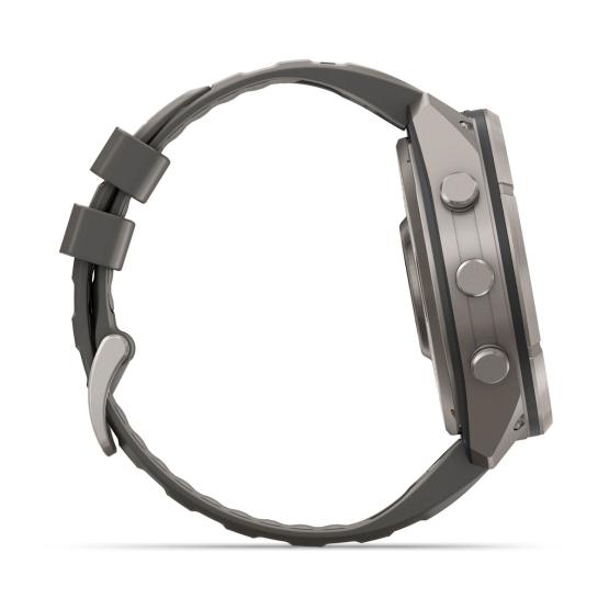 Garmin Fenix 9 Pro SOLAR inReach - 51mm Tytanowy z silikonowym paskiem w kolorze Pebble Gray [010-04339-01] (5)