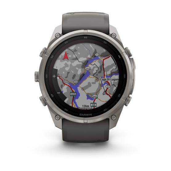 Garmin Fenix 9 Pro SOLAR inReach - 51mm Tytanowy z silikonowym paskiem w kolorze Pebble Gray [010-04339-01] (11)