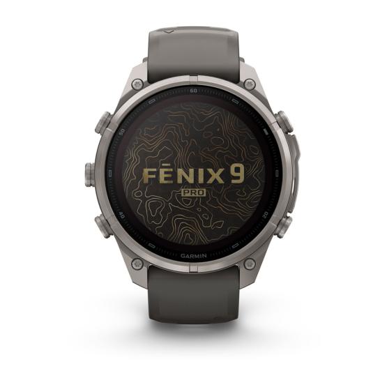 Garmin Fenix 9 Pro SOLAR inReach - 47mm Tytanowy z silikonowym paskiem w kolorze Pebble Gray [010-04338-01] (11)