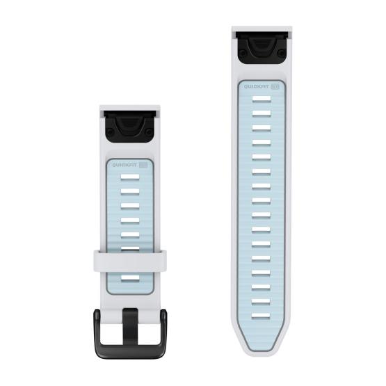 Garmin Pasek Fenix 9 (43mm) (Biały Whitestone / Ice Blue) - QuickFit 20 mm, silikonowy, Oryginalny Garmin [010-14506-00] (2)