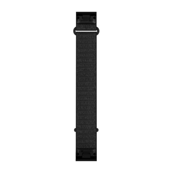 Garmin Pasek Fenix 9 (43mm) (Czarny) - QuickFit 20 mm, Długi, materiałowy ComfortFit, Oryginalny Garmin [010-14506-14] (2)