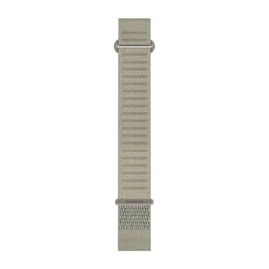 Garmin Pasek Fenix 9 (43mm) (Zielony Olive Gray) - QuickFit 20 mm, Długi, materiałowy ComfortFit, Oryginalny Garmin [010-14506-19] (1)