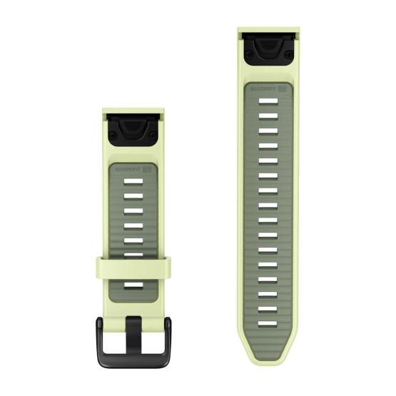 Garmin Pasek Fenix 9 (43mm) (Żółty Citron / Willow) - QuickFit 20 mm, silikonowy, Oryginalny Garmin [010-14506-01] (2)
