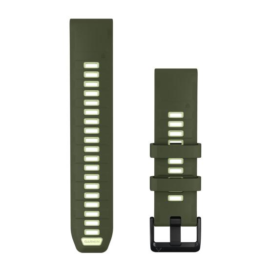 Garmin Pasek Fenix 9 (47mm) (Zielony Olive Drab / Citron) - QuickFit 22 mm, silikonowy, Oryginalny Garmin [010-14507-01] (1)