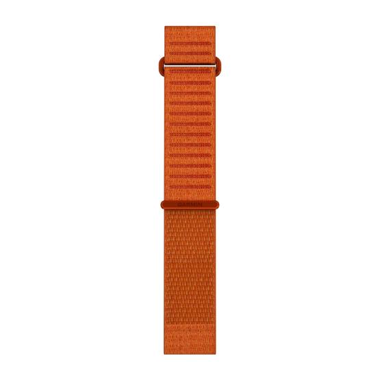 Garmin Pasek Fenix 9 (47mm) (Pomarańczowy Autumn Orange) - QuickFit 22 mm, Krótki, materiałowy ComfortFit, Oryginalny Garmin [010-14507-11] (1)