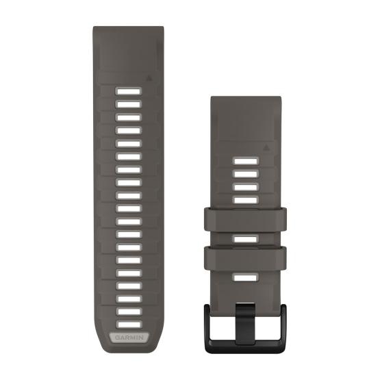 Garmin Pasek Fenix 9 (51mm) (Szary Popielaty Pebble Gray / Silver Gray) - QuickFit 26 mm, silikonowy, Oryginalny Garmin [010-14510-00] (1)