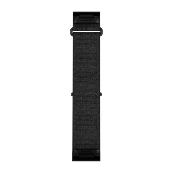 Garmin Pasek Fenix 9 (51mm) (Czarny) - QuickFit 26 mm, Krótki, materiałowy ComfortFit, Oryginalny Garmin [010-14508-10] (2)