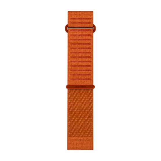 Garmin Pasek Fenix 9 (51mm) (Pomarańczowy Autumn Orange) - QuickFit 26 mm, Krótki, materiałowy ComfortFit, Oryginalny Garmin [010-14508-11] (1)