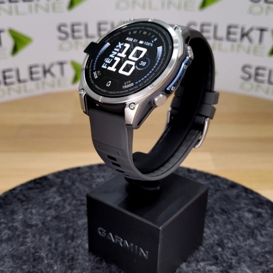 Garmin Fenix 9 Standard - 47mm Tytanowy z silikonowym paskiem w kolorze Pebble Gray [010-04762-01] (2)