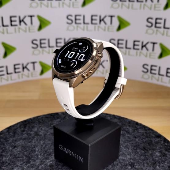 Garmin Fenix 9 Pro inReach - 43mm Tytanowy w kolorze Autumn Gold z silikonowym paskiem w kolorze Cream / French Gray [010-04335-21] (3)