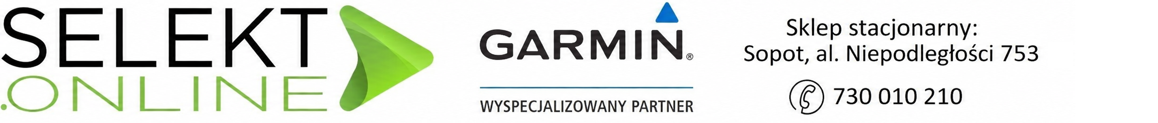 SELEKT.online Sklep dla sportowców i aktywnych z GPS, Partner GARMIN