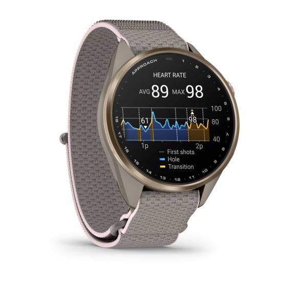 Garmin Approach S72 - 43mm Szary Soft Gold [010-04147-04] (3)