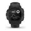 Garmin Instinct - kolor grafitowy - zegarek GPS o wojskowej klasie wytrzymałości 810G, z kompasem, barometrem i profilami sportowymi [010-02064-00]