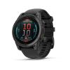 Garmin Fenix E - 47mm, ekran AMOLED, Standard, Slate grey Stal nierdzewna  z paskiem czarnym [010-03025-01]