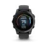 Garmin Fenix E - 47mm, ekran AMOLED, Standard, Slate grey Stal nierdzewna  z paskiem czarnym [010-03025-01]