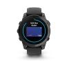 Garmin Fenix E - 47mm, ekran AMOLED, Standard, Slate grey Stal nierdzewna  z paskiem czarnym [010-03025-01]