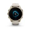 Garmin Fenix 8 - 43mm, ekran AMOLED, Sapphire, Stal, Soft Gold z paskiem piaskowym Dark sandstone [010-02903-11]