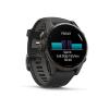 Garmin Fenix 8 - 43mm, ekran AMOLED, Sapphire, Carbon grey DLC titanium z paskiem czarnym [010-02903-21]