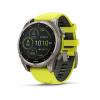 Garmin Fenix 8 - 47mm, ekran MIP, Solar, Sapphire, Tytanowy z paskiem żółtym Amp yellow [010-02906-21]