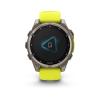 Garmin Fenix 8 - 47mm, ekran MIP, Solar, Sapphire, Tytanowy z paskiem żółtym Amp yellow [010-02906-21]