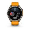 Garmin Fenix 8 - 47mm, ekran AMOLED, Sapphire, Tytanowy z paskiem pomarańczowym Spark orange [010-02904-11]