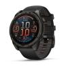 Garmin Fenix 8  47mm, ekran AMOLED, Sapphire, Carbon grey DLC titanium z paskiem czarnym [0100290421]