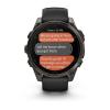 Garmin Fenix 8 - 47mm, ekran AMOLED, Sapphire, Carbon grey DLC titanium z paskiem czarnym [010-02904-21]