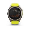 Garmin Fenix 8 - 51mm, ekran MIP, Solar, Sapphire, Tytanowy z paskiem żółtym Amp yellow [010-02907-21]