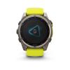 Garmin Fenix 8 - 51mm, ekran MIP, Solar, Sapphire, Tytanowy z paskiem żółtym Amp yellow [010-02907-21]