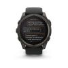 Garmin Fenix 8 - 51mm, ekran MIP, Solar, Sapphire, Carbon grey DLC titanium z paskiem czarnym [010-02907-11]