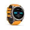 Garmin Fenix 8 - 51mm, ekran AMOLED, Sapphire, Tytanowy z paskiem pomarańczowym Spark orange [010-02905-11]