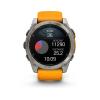 Garmin Fenix 8 - 51mm, ekran AMOLED, Sapphire, Tytanowy z paskiem pomarańczowym Spark orange [010-02905-11]