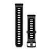 Garmin Paski silikonowe 22 mm Quick Release Vivoactive 4 / Venu 2, 3 / Forerunner 255, 265  półprzezroczysty Czarny [01011251AT]