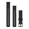 Garmin Paski silikonowe 18 mm Quick Release Vivoactive 4s / Vivomove 3S / Venu 2S, 3S / Forerunner 255s, 265s  czarny [0101340602]